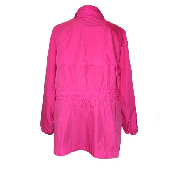 Ava & Viv NWOT Pink Sporty Drawstring Waist Anorak Jacket Plus Size 1X - Picture 3 of 8